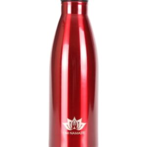 Om Namaste RVS Drinkfles / thermosfles rood