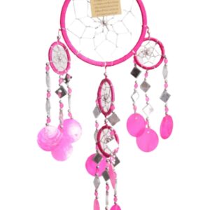 Dromenvanger spiegel-schelp 11 CM - Roze