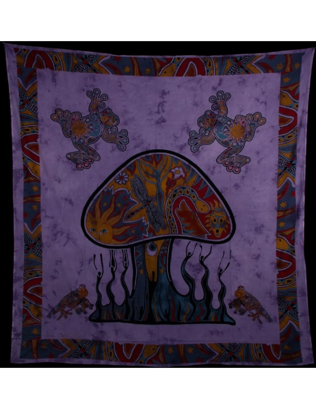 Grandfoulard - 131 - magic mushroom - paars