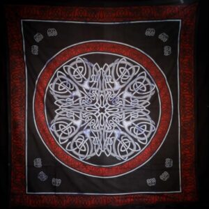 Grandfoulard - 400 - Celtische Mandala - Rood/Blauw