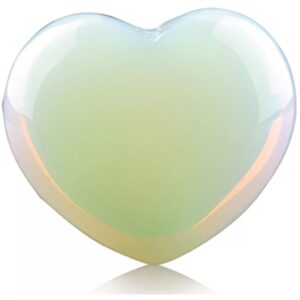 Opaliet edelsteen hart 10 mm (synth)