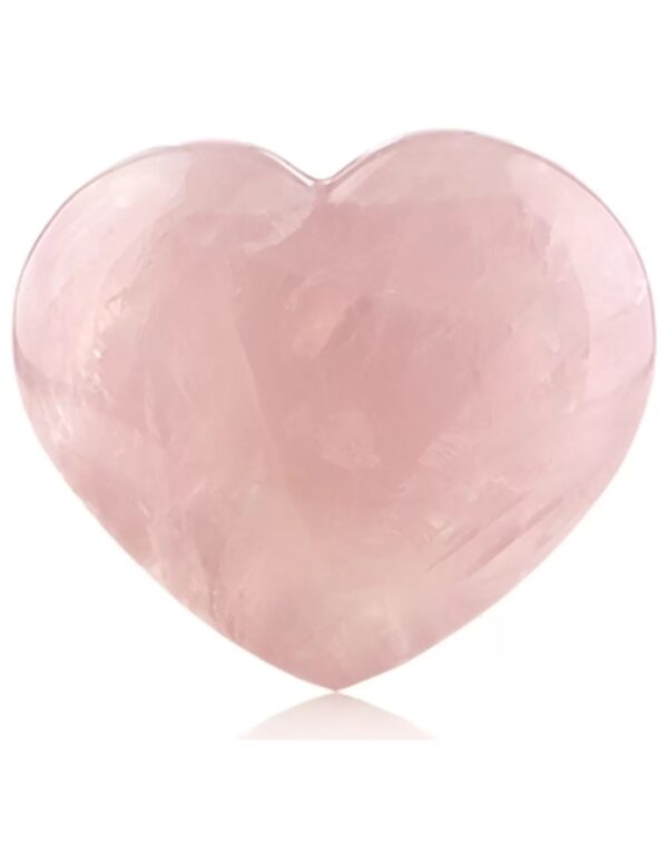 Roze kwarts edelsteen hart 10 mm