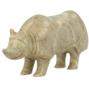 Speksteen neushoorn 12 cm
