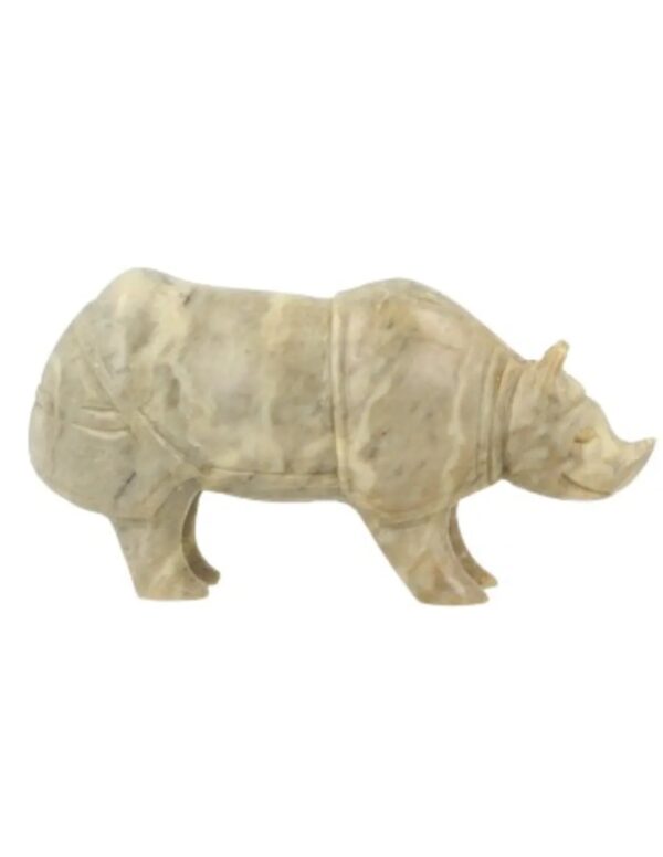 Speksteen neushoorn 12 cm - Image 3