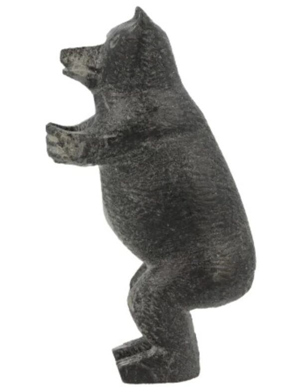 Speksteen beer staand zwart 8,5 cm - Image 5