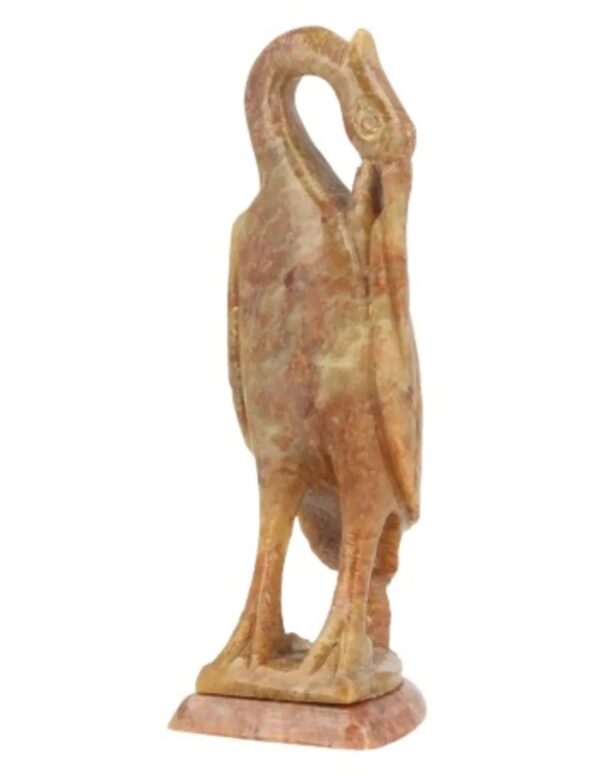 Speksteen kraanvogel 10 cm
