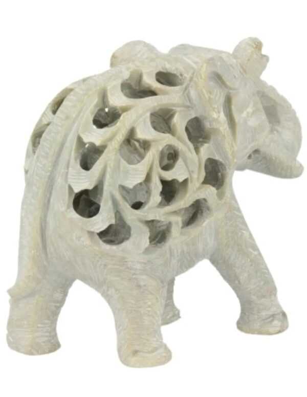 Speksteen olifant in olifant 7 cm - Image 3