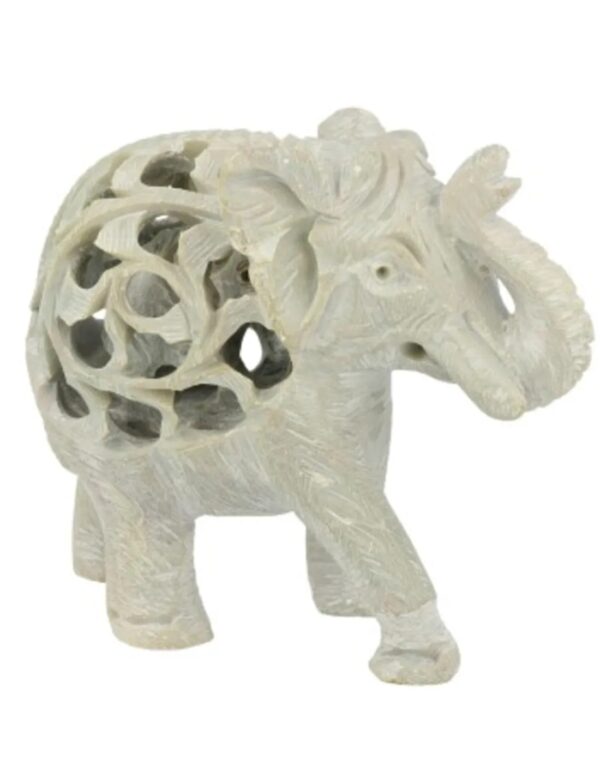 Speksteen olifant in olifant 7 cm - Image 5