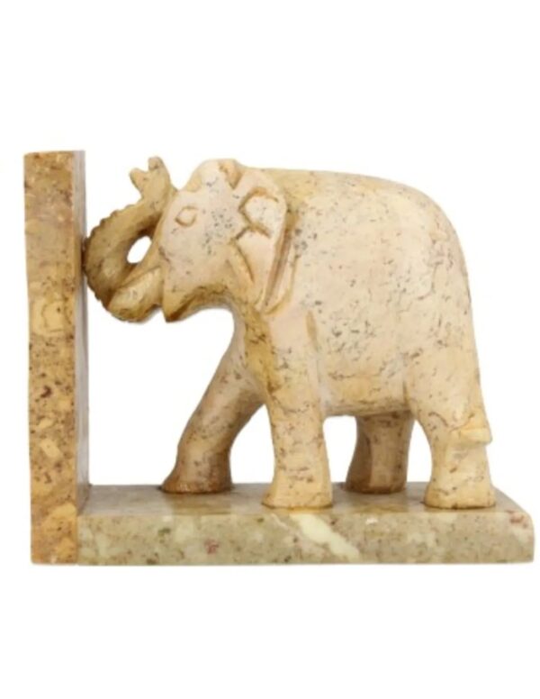Speksteen olifant set boekensteunen 10 cm - Image 3