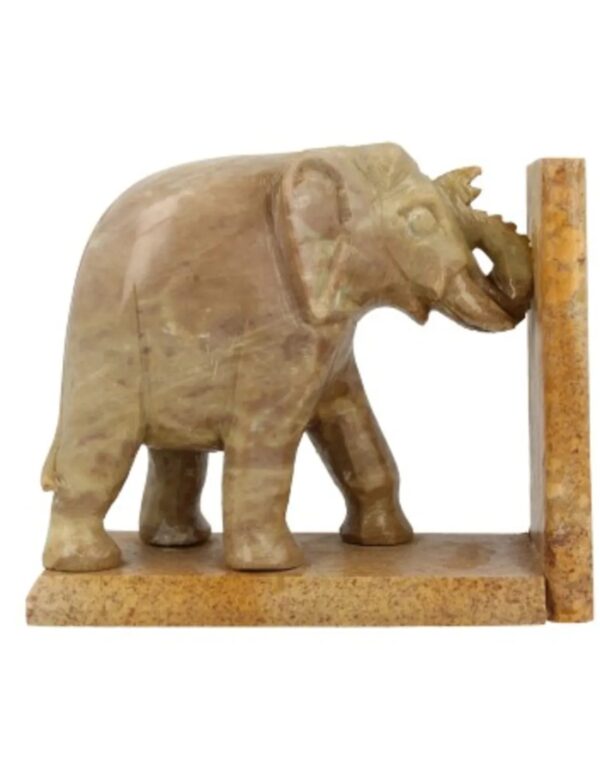 Speksteen olifant set boekensteunen 11,5 cm - Image 3