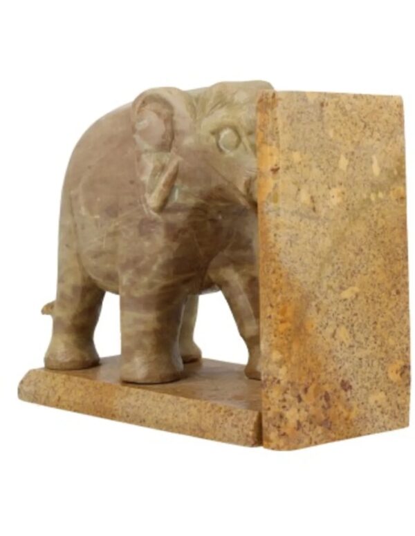 Speksteen olifant set boekensteunen 11,5 cm - Image 5