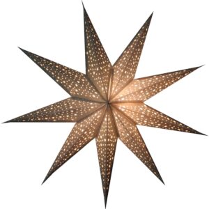 nr. 40 Zilveren ster "glitter" (zonder verlichtingsset)
