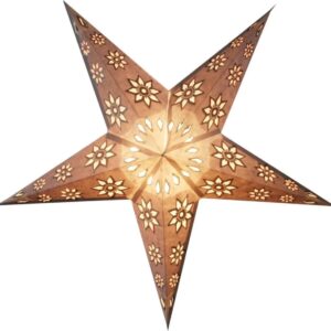 Kerstster met verlichtingsset nr. 6 Witte ster "Alpinum" - Kerstverlichting - Kerstdecoratie - Ø 60 cm