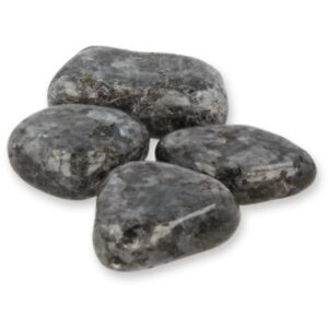 Larvikiet 100 gr. trommelstenen (mt3)