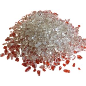 Ontlaad en oplaad set voor edelstenen - 100 gram Hematiet en 100 bergkristal - split