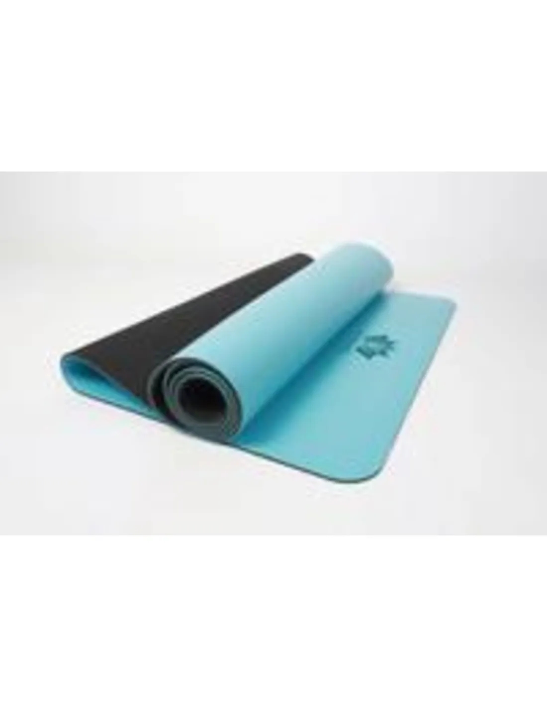 Om Namaste PU rubber Yogamat - mat voor yoga en fitness - licht blauw - Image 2