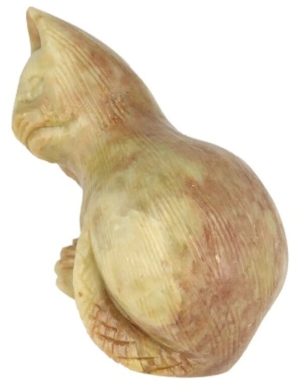 Speksteen kat slapend 7 cm - Image 3