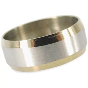 Roestvrij stalen ring 2bb - 18,75