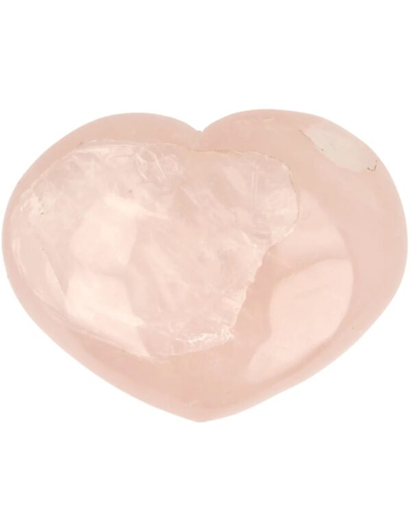 Roze kwarts edelsteen hart nr.56
