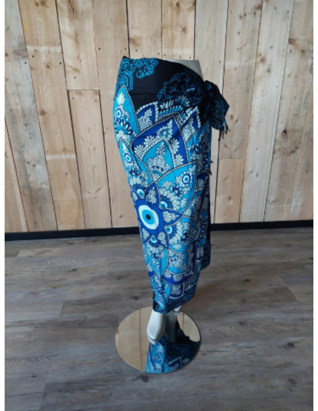 Sarong - 011 - Mandala boze oog van Om Namaste - Pareo Saunadoek Wikkeljurk - Image 2