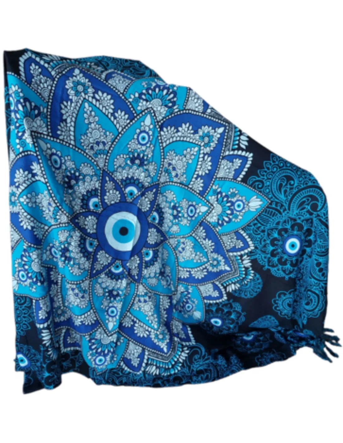 Sarong - 011 - Mandala boze oog van Om Namaste - Pareo Saunadoek Wikkeljurk - Image 3