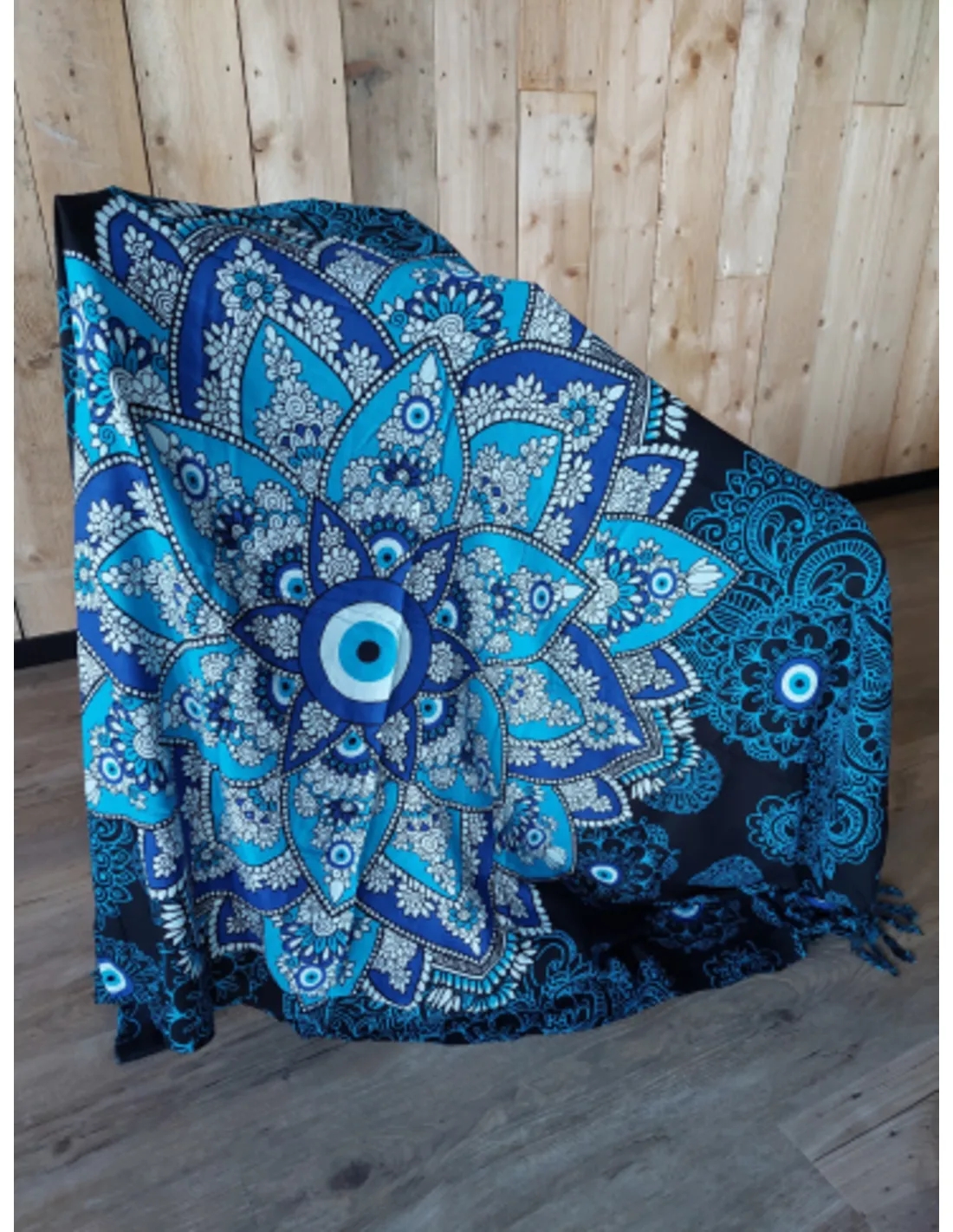 Sarong - 011 - Mandala boze oog van Om Namaste - Pareo Saunadoek Wikkeljurk - Image 4