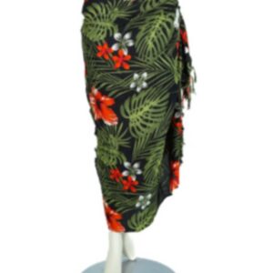 Sarong - 612 - Tropische Bloemen van Om Namaste - Pareo Saunadoek Wikkeljurk
