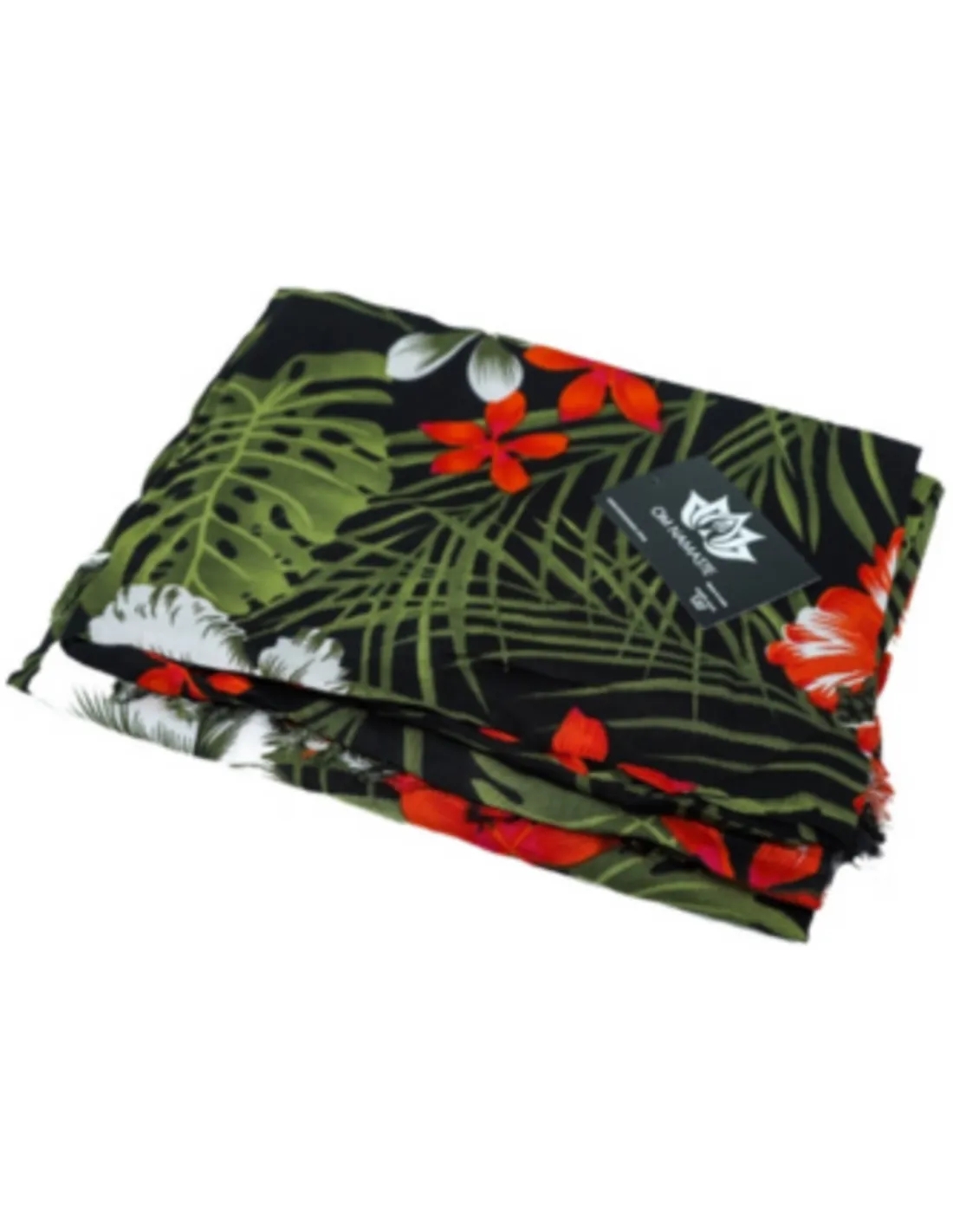 Sarong - 612 - Tropische Bloemen van Om Namaste - Pareo Saunadoek Wikkeljurk - Image 2