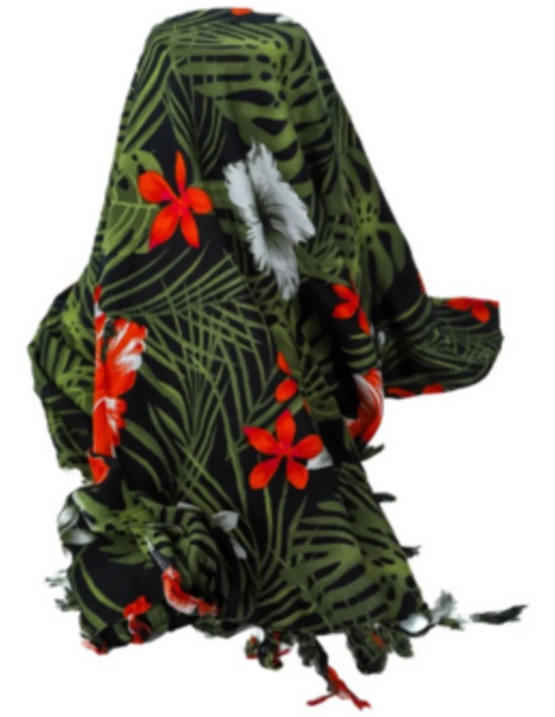 Sarong - 612 - Tropische Bloemen van Om Namaste - Pareo Saunadoek Wikkeljurk - Image 3