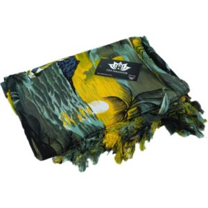 Sarong - 613 - zonsondergang - zwart van Om Namaste - Pareo Saunadoek Wikkeljurk