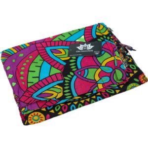 Sarong - 614 - mandala - regenboog van Om Namaste - Pareo Saunadoek Wikkeljurk