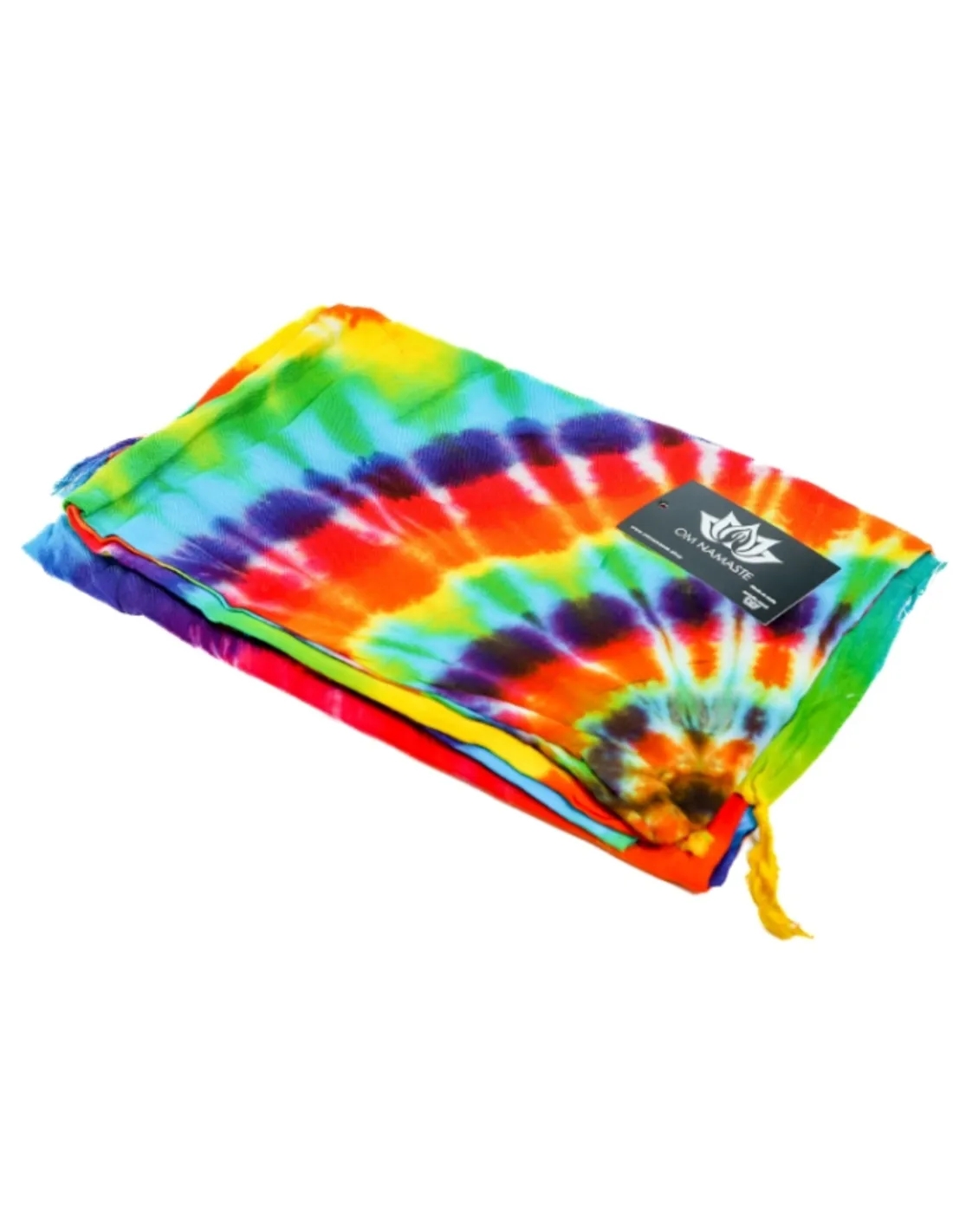 Sarong - 615 - Mandala dip dye - regenboog van Om Namaste - Pareo Saunadoek Wikkeljurk - Image 2