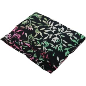 Sarong - 106 - bladeren - zwart van Om Namaste - Pareo Saunadoek Wikkeljurk