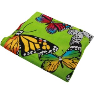 Sarong - 166 - vlinders - groen van Om Namaste - Pareo Saunadoek Wikkeljurk