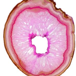 Agaatschijf nr.10 roze (gekleurd)