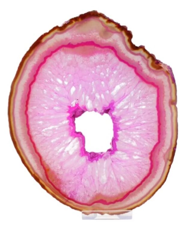 Agaatschijf nr.10 roze (gekleurd)