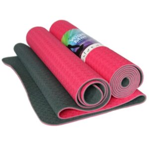 Yogastyles Yogamat TPE Standaard Roze & Grijs