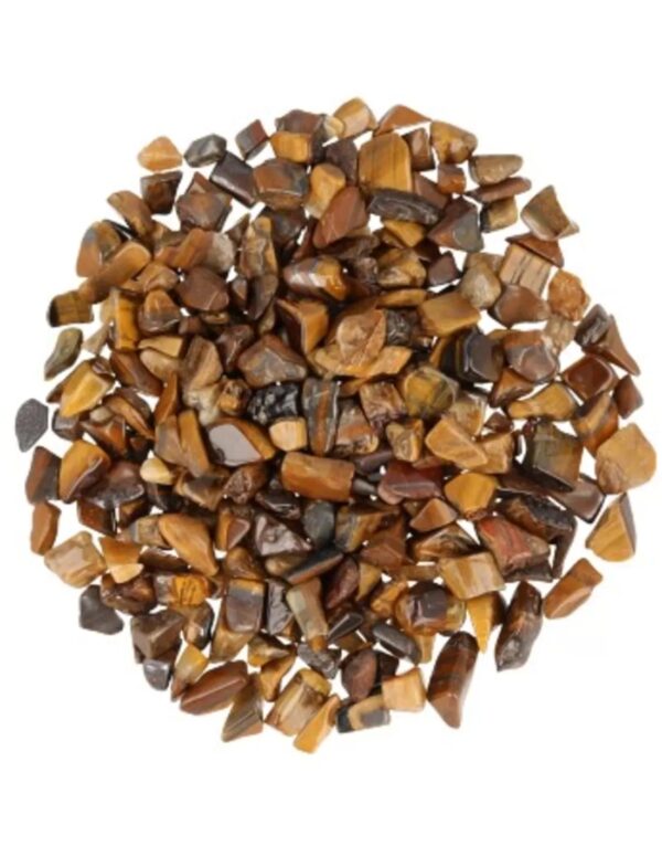 Tijgeroog 100 gr. trommelstenen (mt1)