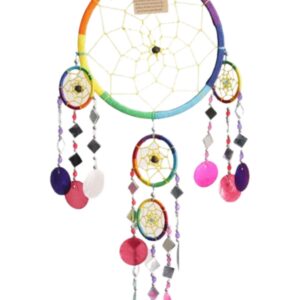 Dromenvanger 16cm - Regenboog spiegel-schelp - Rainbow