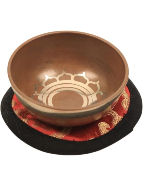 Klankschaal-Chakra-Bruin-2de chakra-geschenkset-8cm - Image 2