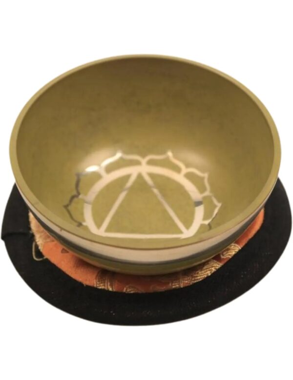 Klankschaal-Chakra-Geel-3ste chakra-geschenkset- 8cm - Image 2