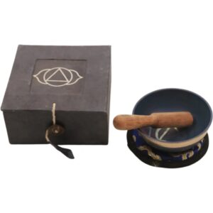 Klankschaal-Chakra-Indigo-6ste chakra-geschenkset- 8cm