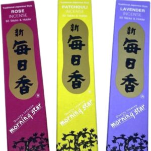 Morning Star voordeelpakket wierook stokjes Rose - Patchouli - Lavender