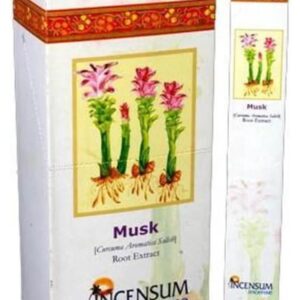 Musk wierook - Incensum - natuurlijke Indiase wierook - doosje van 24 pakjes