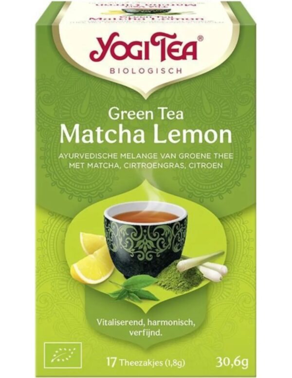 Yogi Tea Green Tea Matcha Lemon Bio pakje