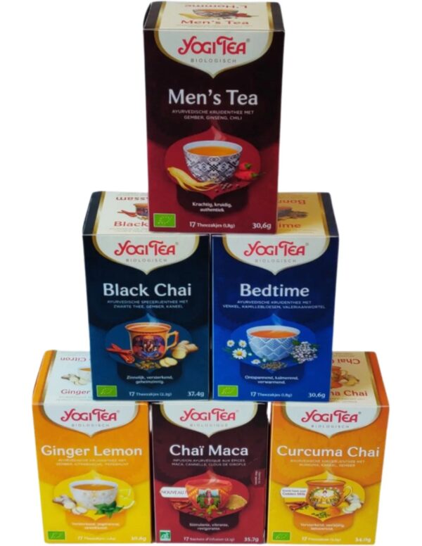 Yogi Tea - de 6 beste smaken voor de mannen - 6 pakjes van 17 theezakjes