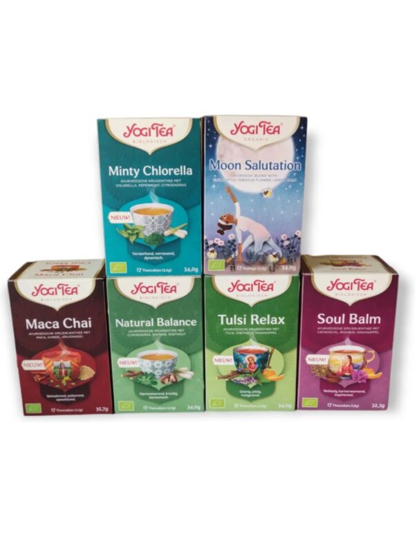 Yogi tea - de 6 nieuwste smaken - 6 pakjes van 17 theezakjes