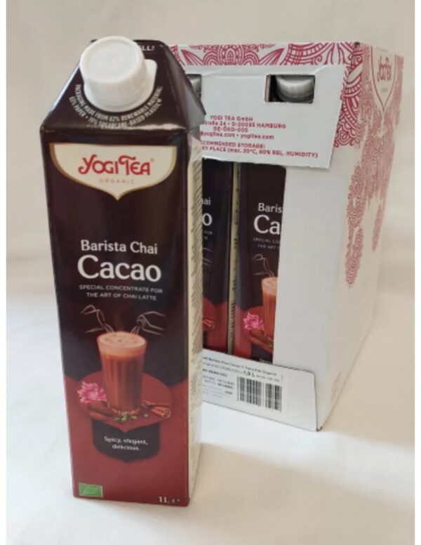 Yogi Tea Barista Chai Cacao: 6 Pak van 1 liter kant-en-klare Kruidenthee - Image 2