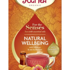 Yogi Tea For the Senses Natural Wellbeing Bio met etherische oliën - Voordeelverpakking: 6 pakjes van 17 theezakjes