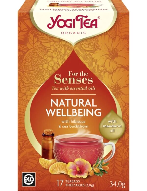 Yogi Tea For the Senses Natural Wellbeing Bio met etherische oliën - Voordeelverpakking: 6 pakjes van 17 theezakjes - Image 2